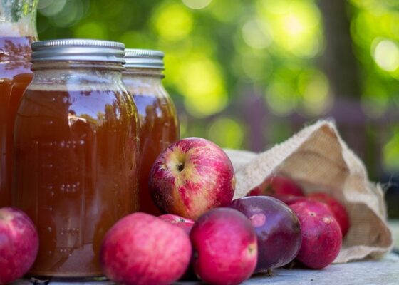 Purifiant à la farine et au cidre de pomme